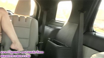 Mandy Flores Backseat Release Public Masturbation