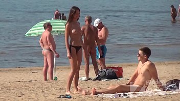 Big boobs nude beach