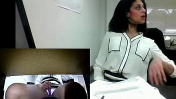 Angel's Real Office Masturbation (almost gets caught!)
