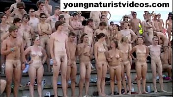 grown nude on public