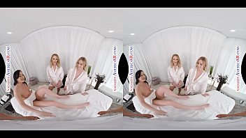 naughty america groupsex with 3 hotties in VR