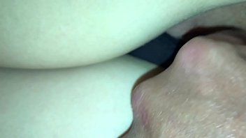 Stuffing panties in amature wife pussy
