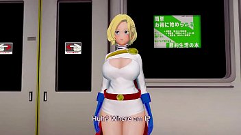 Power Girl DC Sex on Subway (3D Hentai)