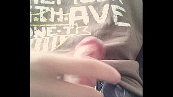 Asian guy jerking off and cum
