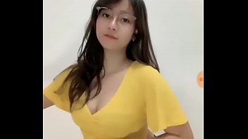 Cute girl dances sexy on live stream