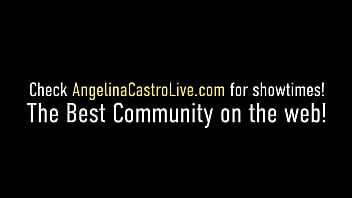 Cuba's #1 Export, Angelina Castro, opens those thick legs for her sex slave MILF Sara Jay & a big dom cock that they both share! Full Video & Angelina Live @ AngelinaCastroLive.com!